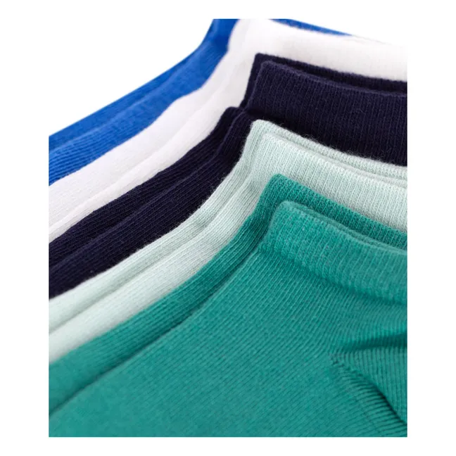 Pack of 5 Pairs of Low Socks | Green