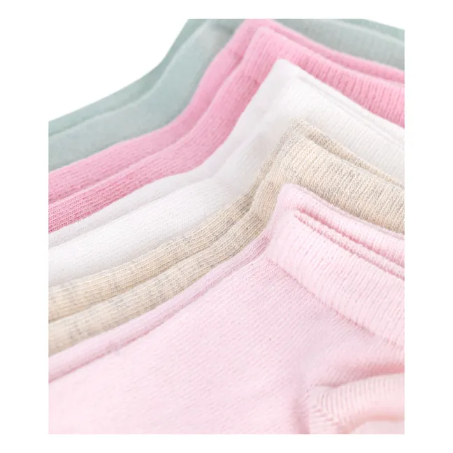 Lot de 5 Paires de Chaussettes Basses | Rose