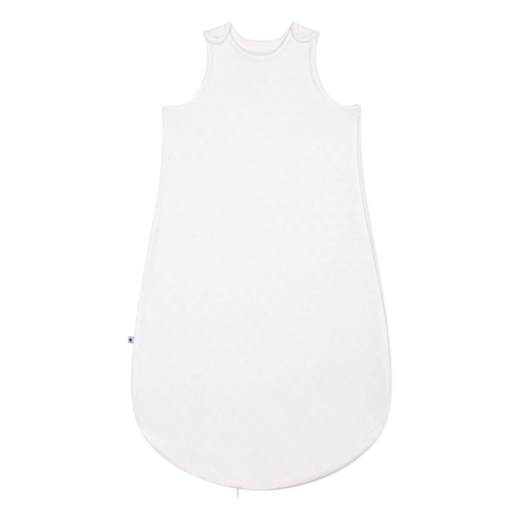 Petit Bateau White Gigoteuse Cœurs Ajourés Organic Cotton