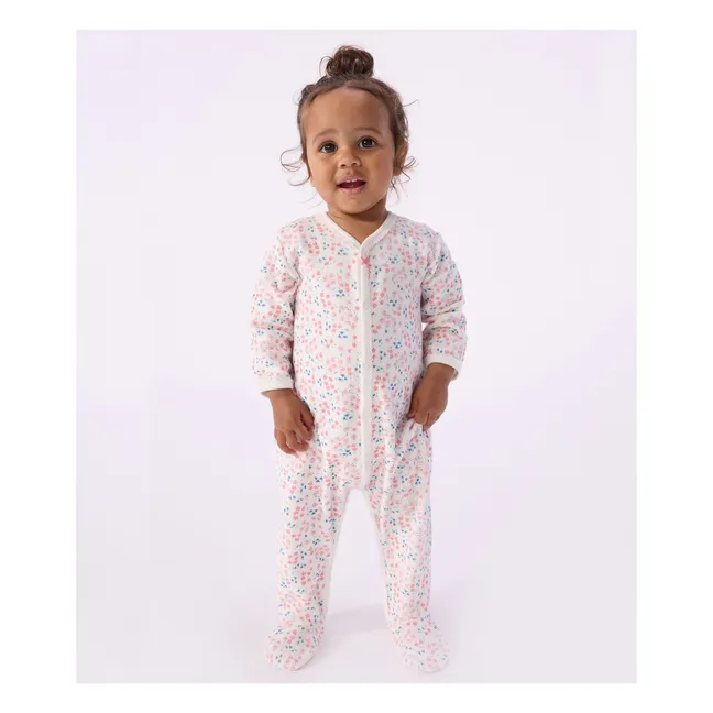 Dors Bien Fleuri Velours pyjamas | White