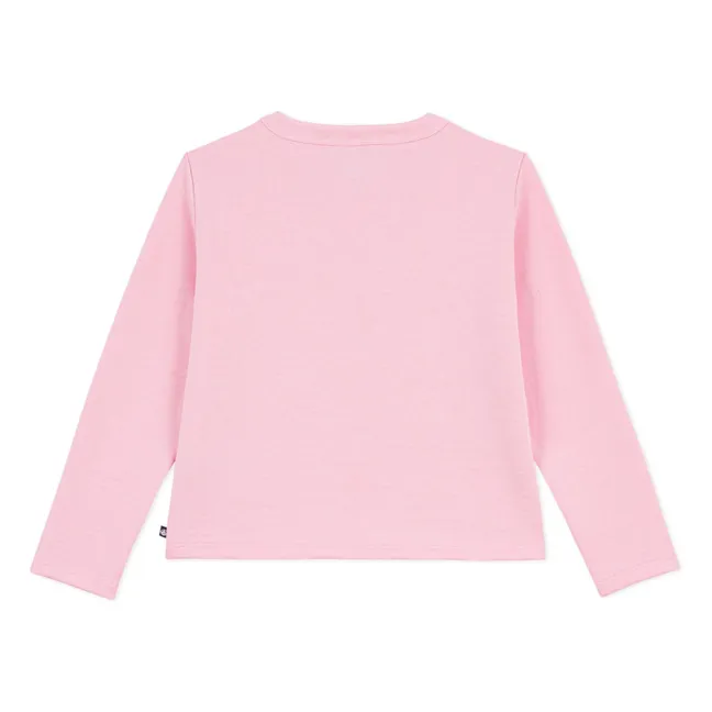 Chaqueta de punto lisa | Rosa