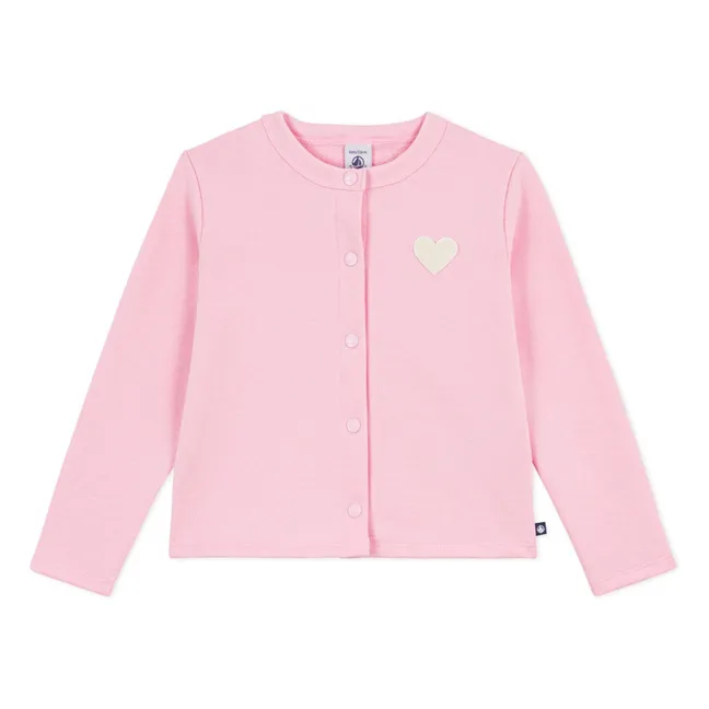 Chaqueta de punto lisa | Rosa