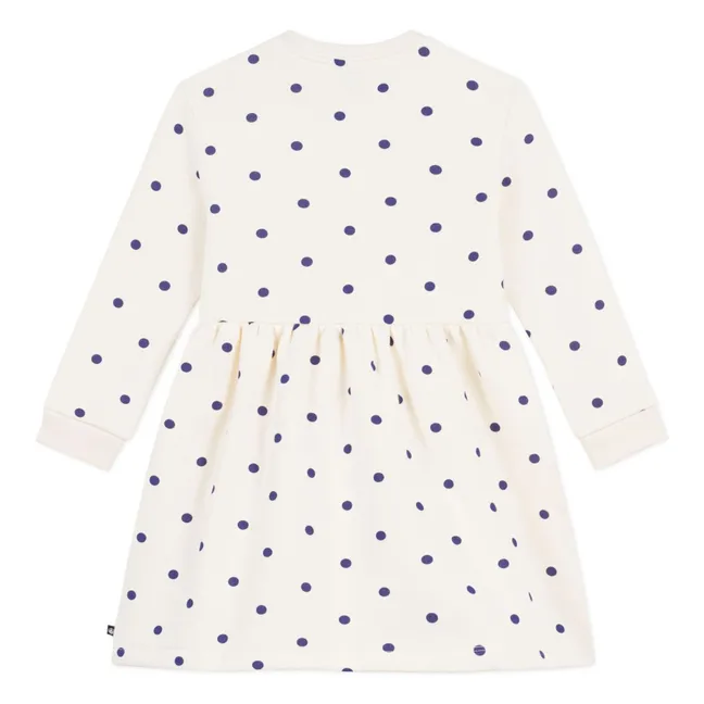 Vestido Molton Dot de algodón orgánico | Crudo