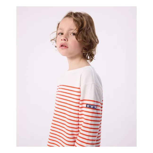 T-shirt Léger Marinière | Orange