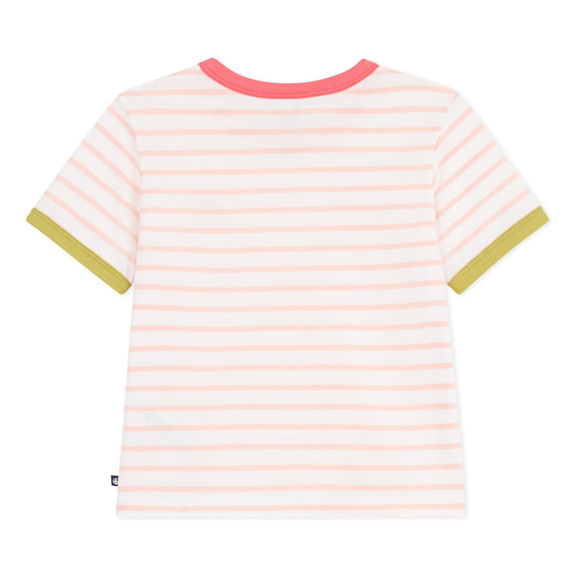 T-shirt Classique Rayé | Corail- Image produit n°0