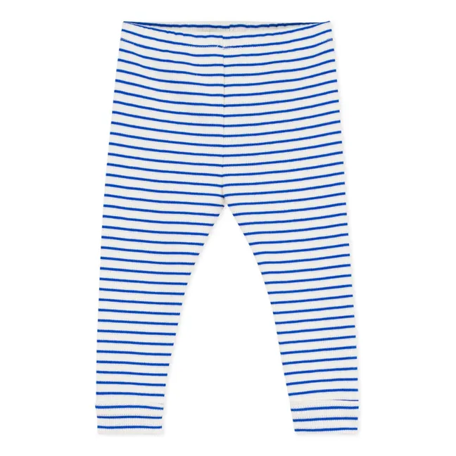Legging Rayé Nid d'Abeille | Bleu