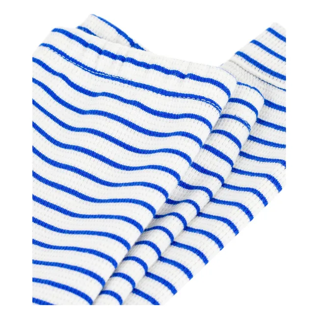 Striped Legging Honeycomb | Blue