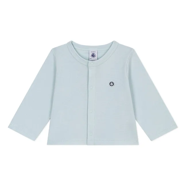 Cardigan in cotone biologico | Turquoise