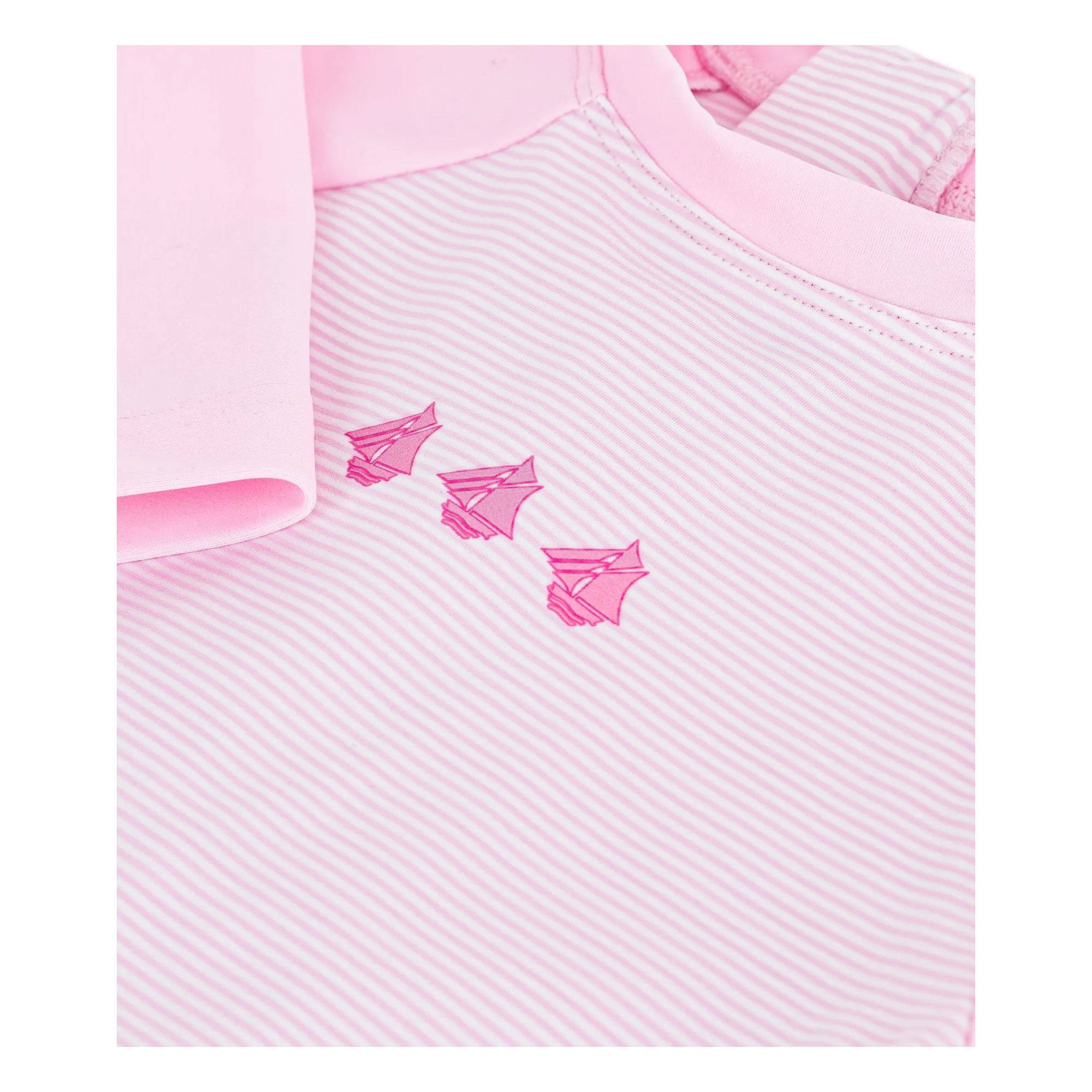 Combinaison Anti-UV Rayée | Rose- Image produit n°1