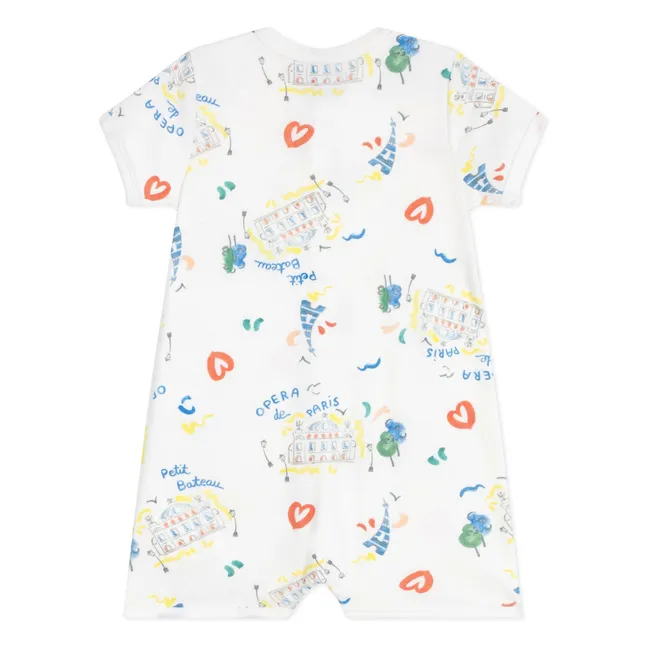Pyjama Combishort Opera | Weiß