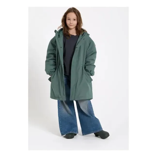 Fox Recycled Fiber Lined Parka | Teal