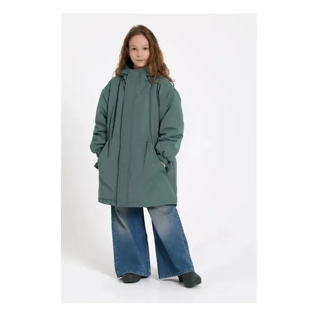 Fox Recycled Fiber Lined Parka | Teal