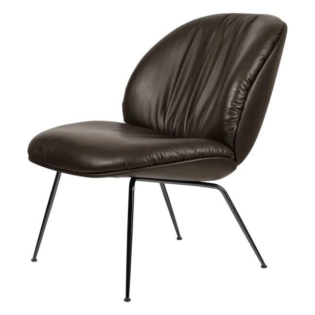 Sillón Beetle Soft de piel, Gamfratesi | Café