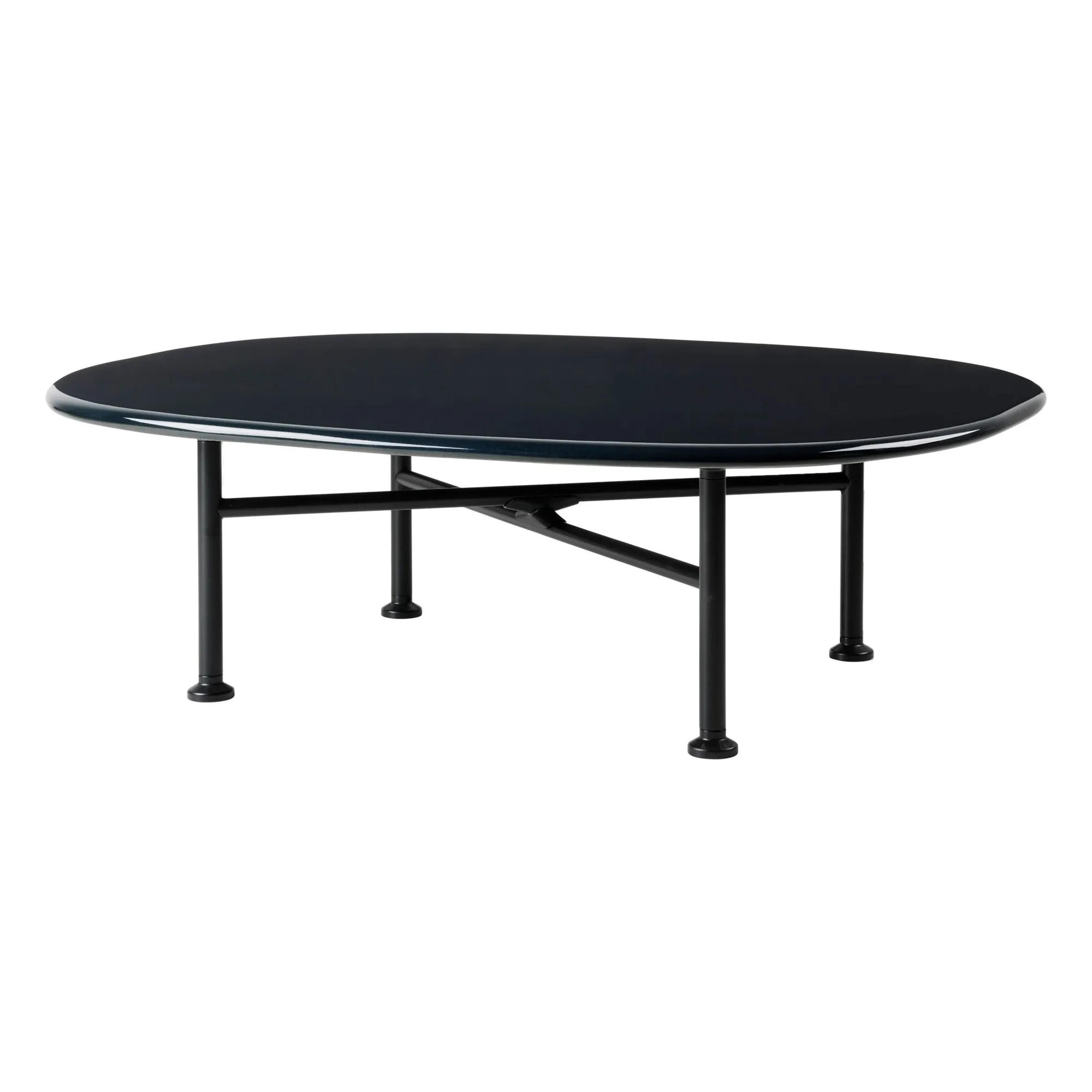Gubi Black Carmel Ceramic Coffee Table, Oeo Studio