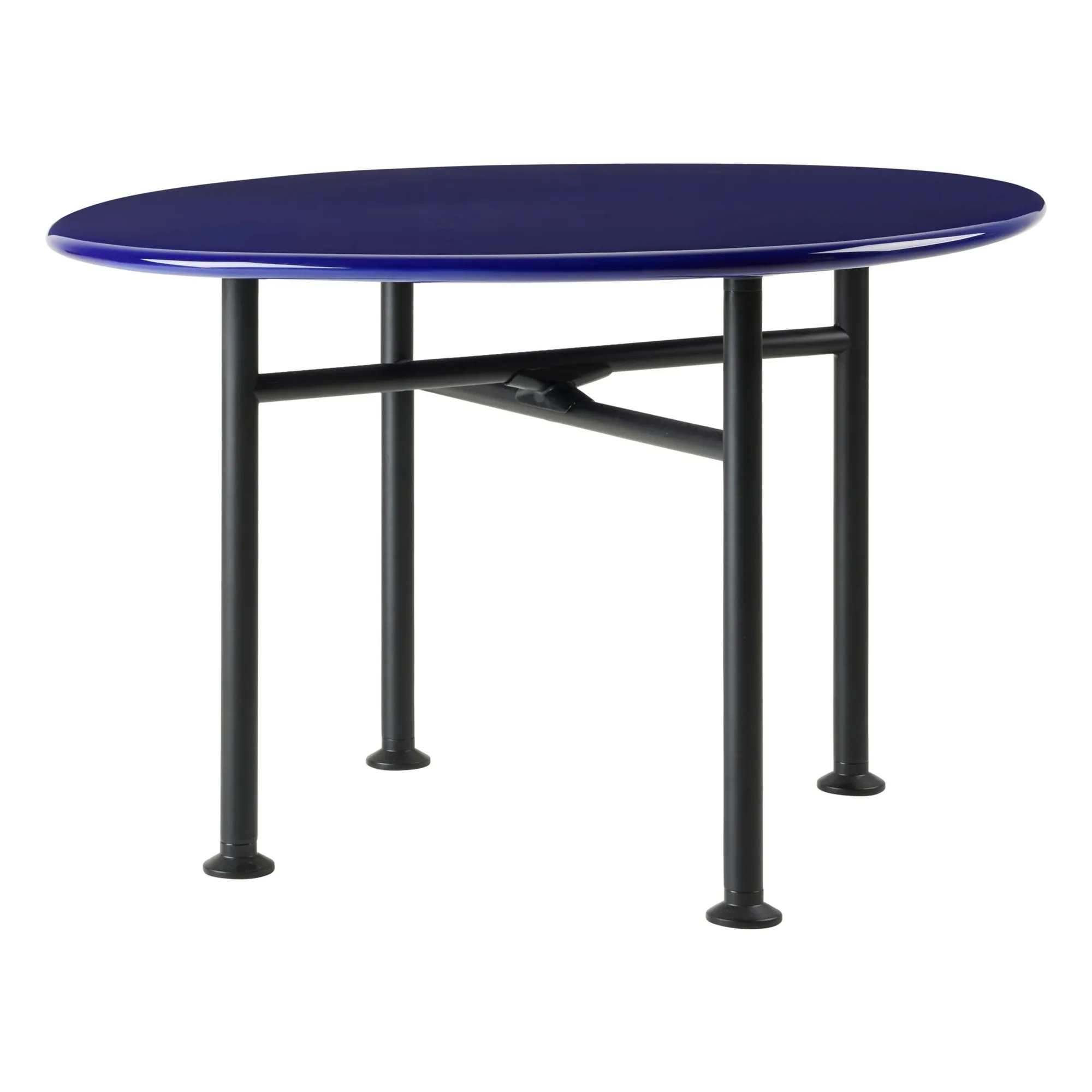 Gubi Blue Carmel Ceramic Side Table, Oeo Studio