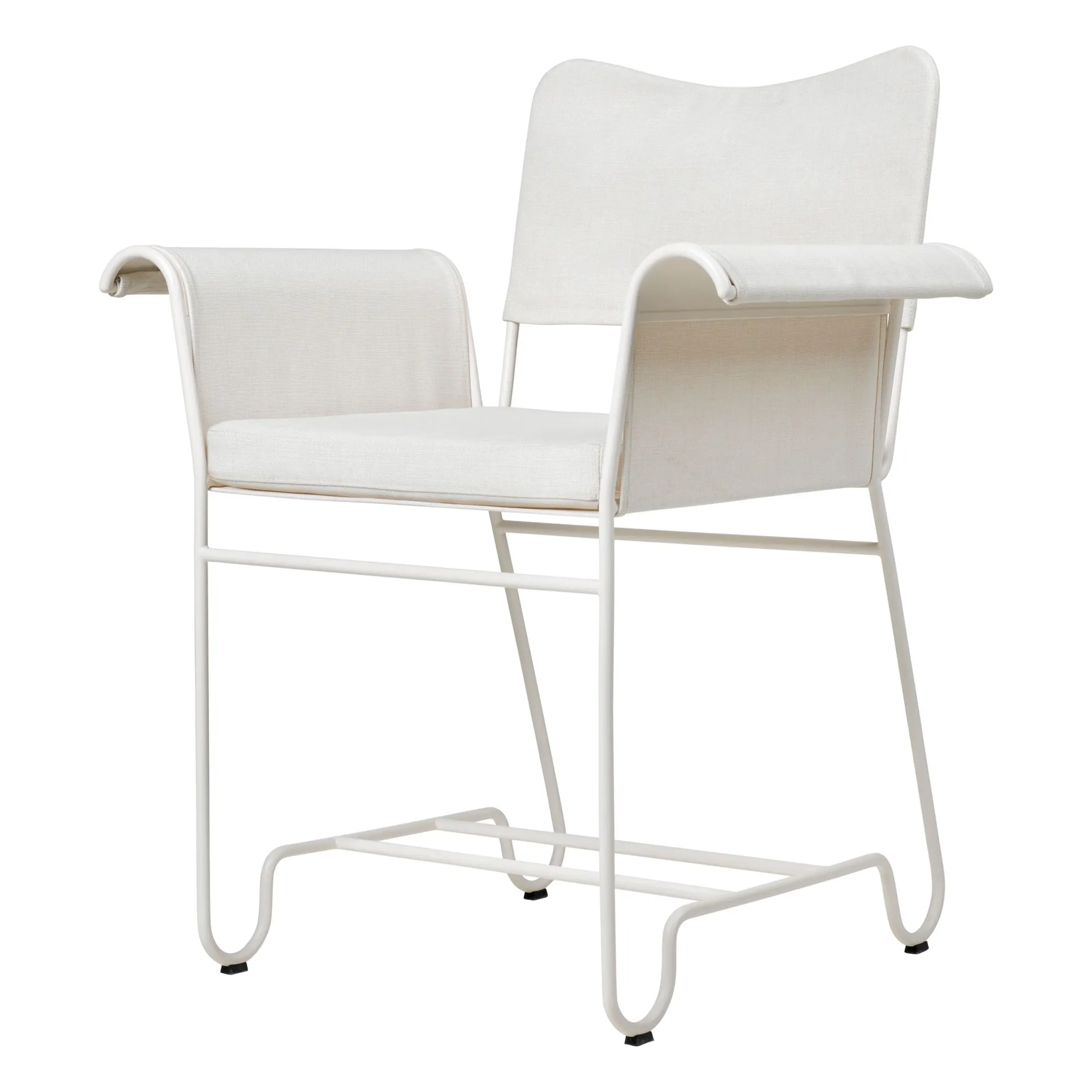 Gubi White Chaise Tropique, Mathieu Matégot