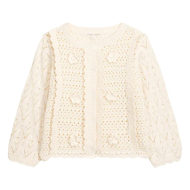 Chai openwork vest | Cream