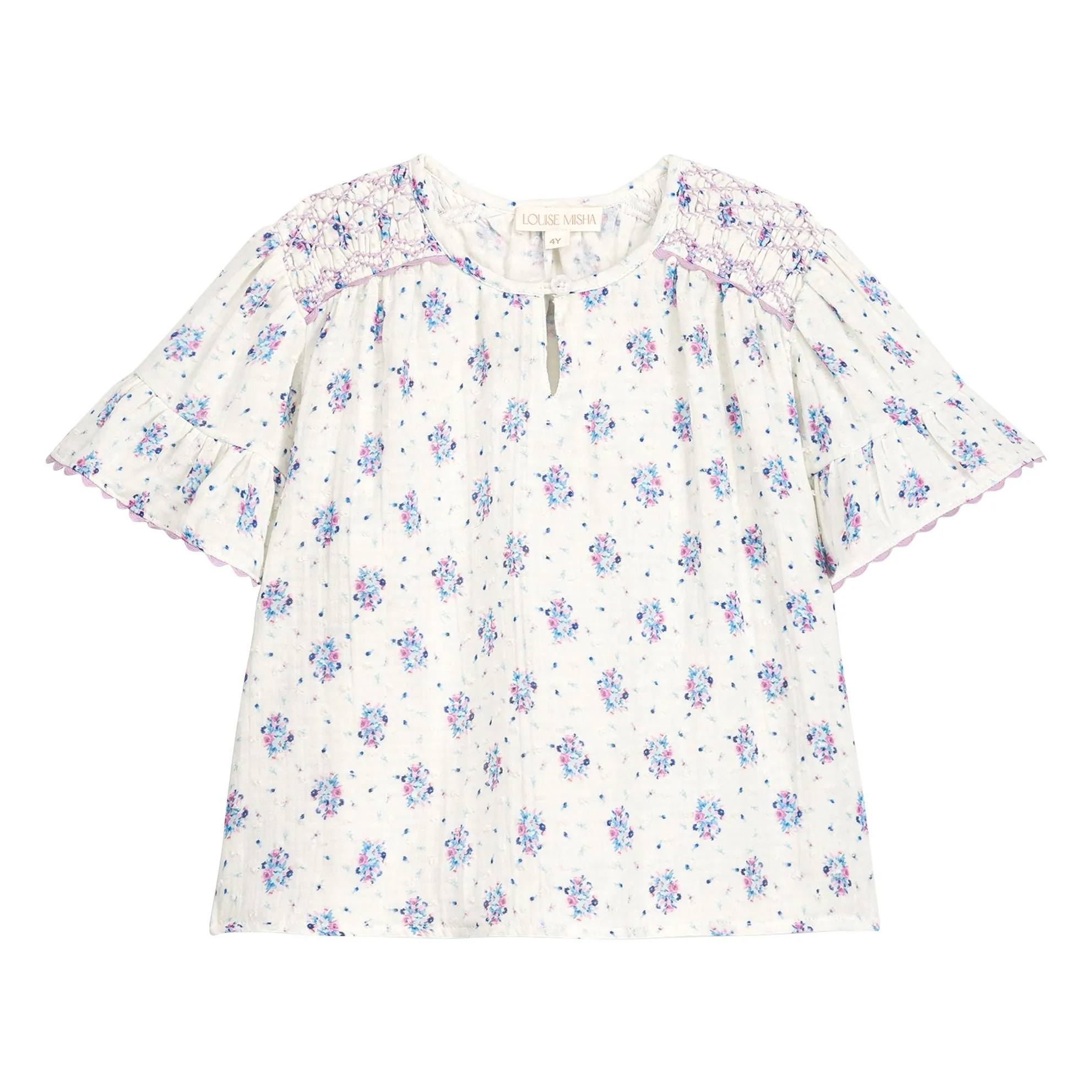 Louise Misha Cream Blouse Feliza Fleurie