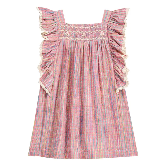 Robe Volants Martine | Vieux Rose