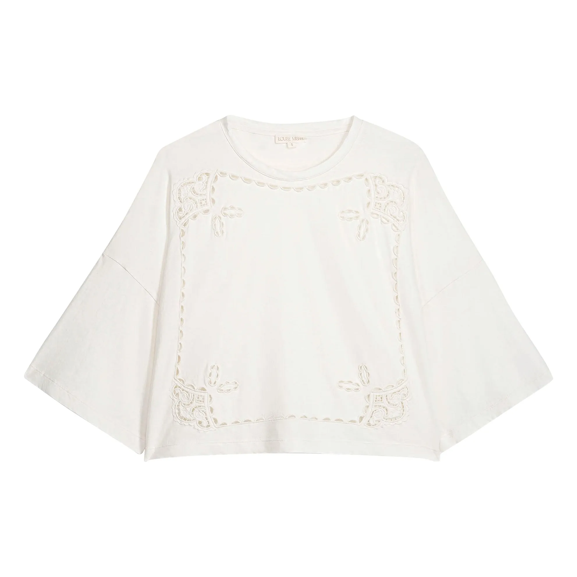 Louise Misha Ecru Neolar Organic Cotton Blouse