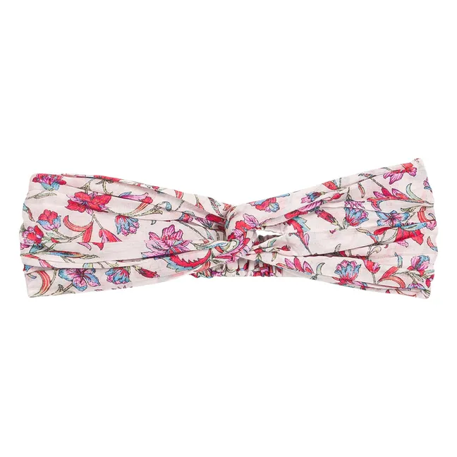 Bandeau Yuriria Fleuri Coton Bio | Crème