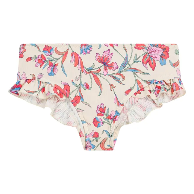 Bañador Primavera Floral Fibras Recicladas | Crema