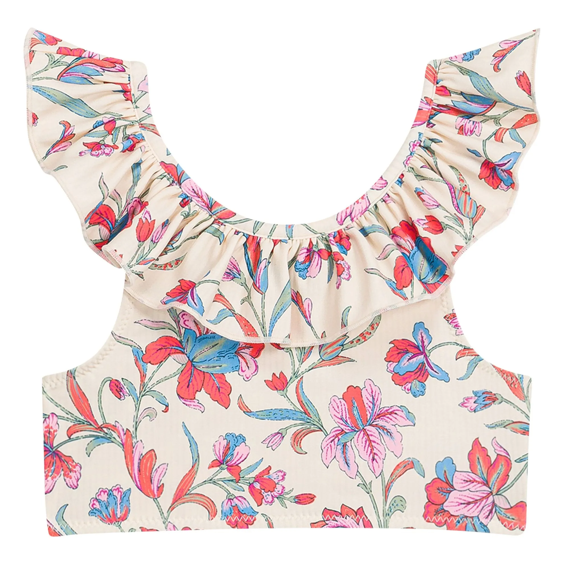 Maillot de Bain Primavera Fleuri Fibres Recyclées | Crème- Image produit n°3