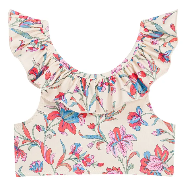 Bañador Primavera Floral Fibras Recicladas | Crema