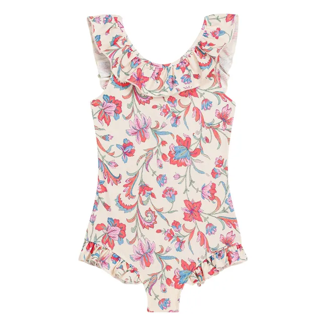 Bañador de fibra reciclada Andrea Fleuri | Crema