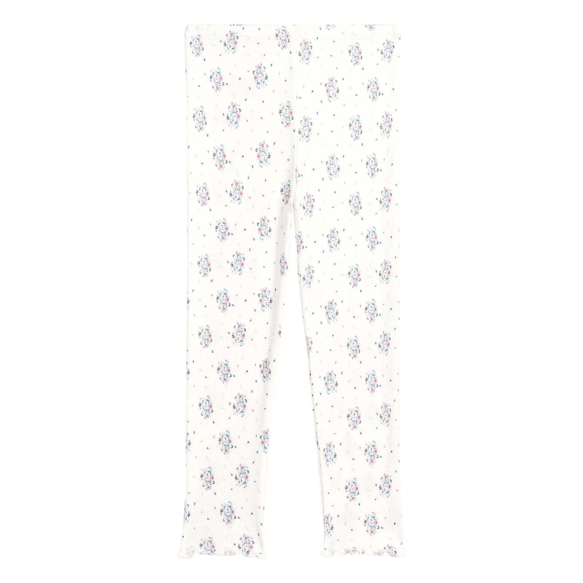 Louise Misha Cream Anandou Floral Ribbed Legging