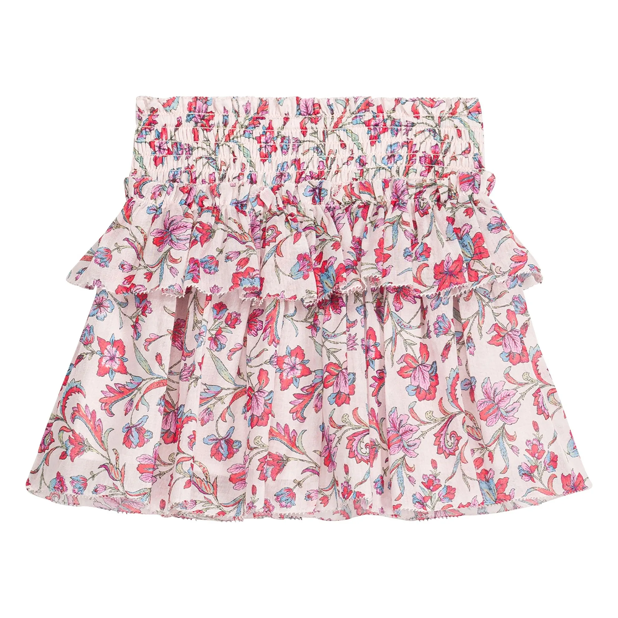 Louise Misha Cream Roumia Fleurie Skirt Organic Cotton