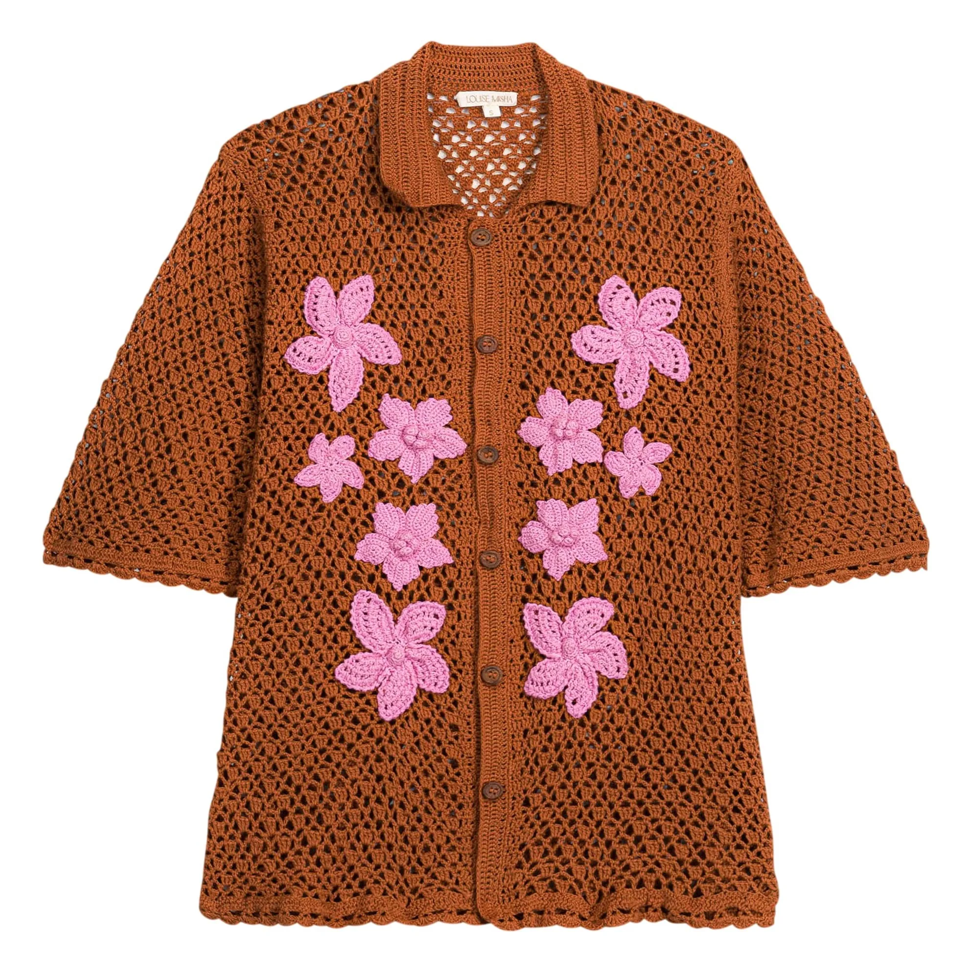 Louise Misha Women's Caramel Aldana Cotton Shirt