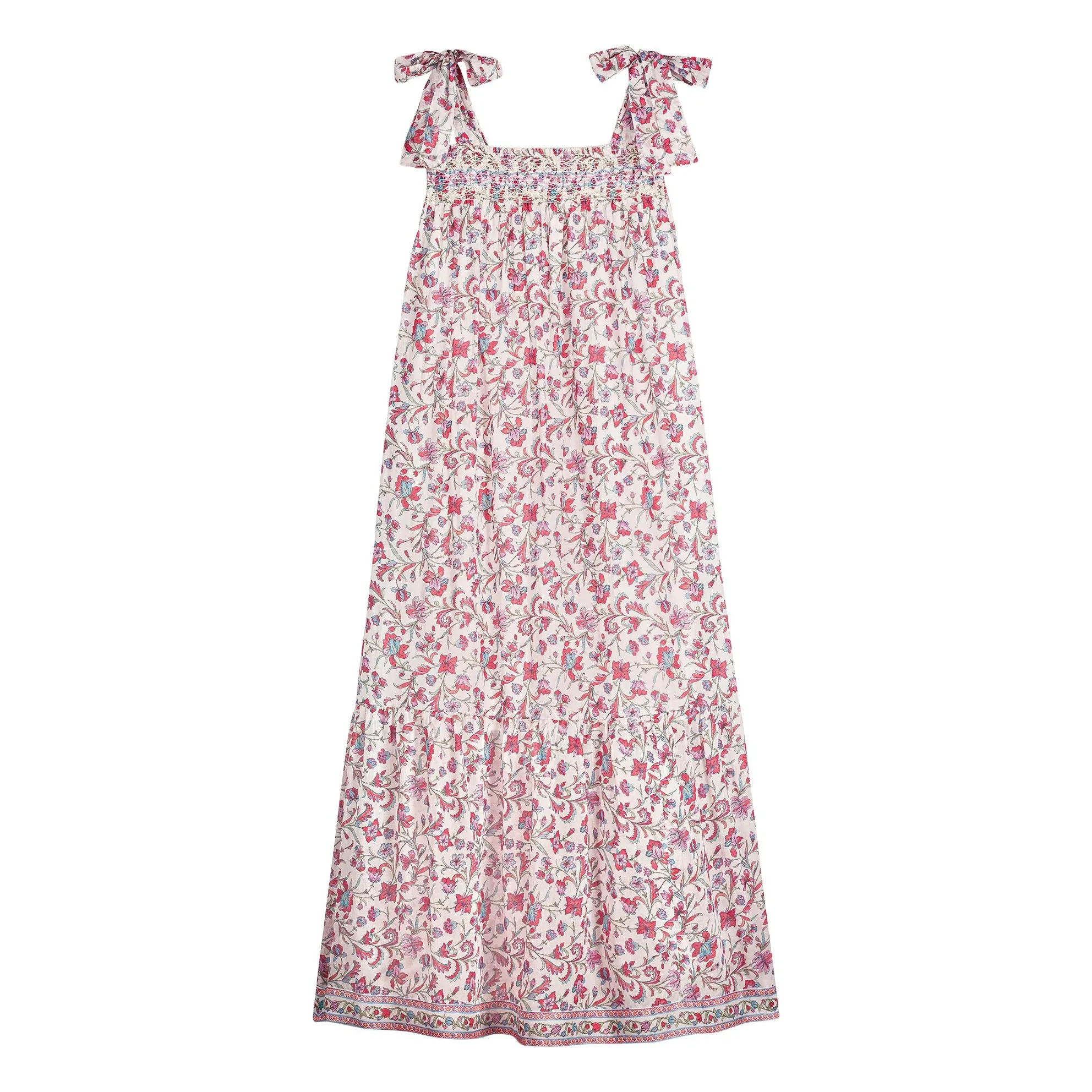 Louise Misha Pink Marcelette Organic Cotton Dress