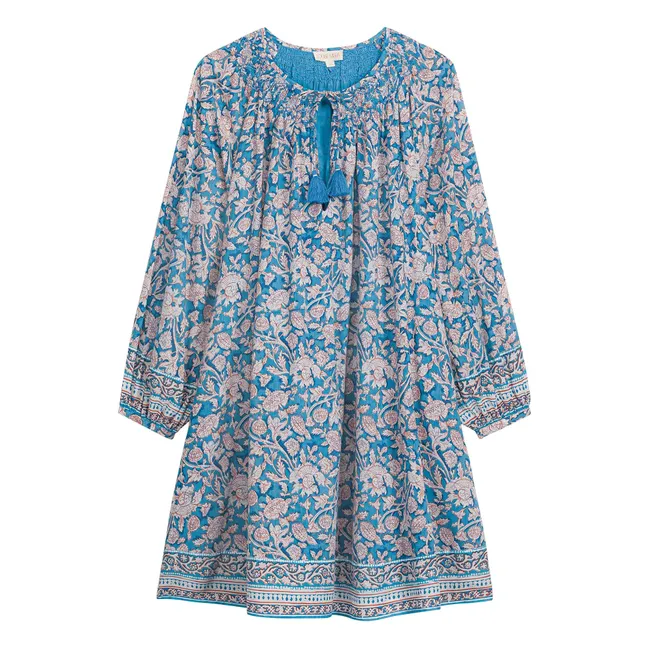 Robe Janice Coton Bio | Bleu