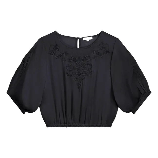 Chayana Cotton Blouse | Black