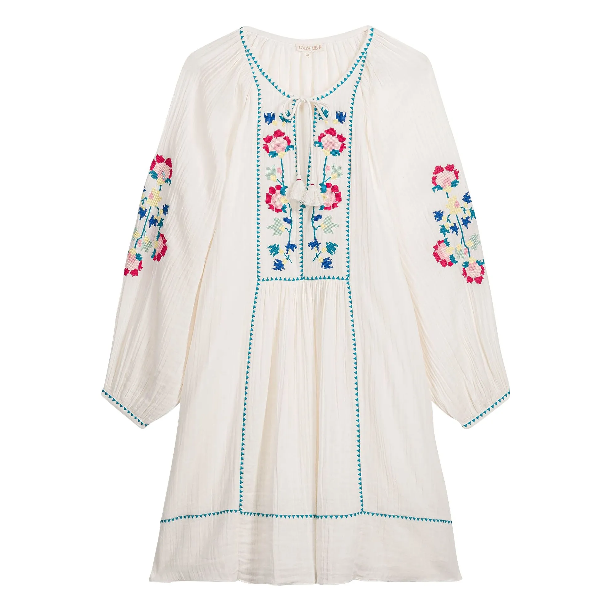 Louise Misha White Janicianne Organic Cotton Dress