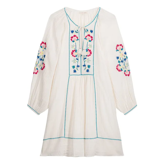 Kleid Janicianne Bio-Baumwolle | Weiß