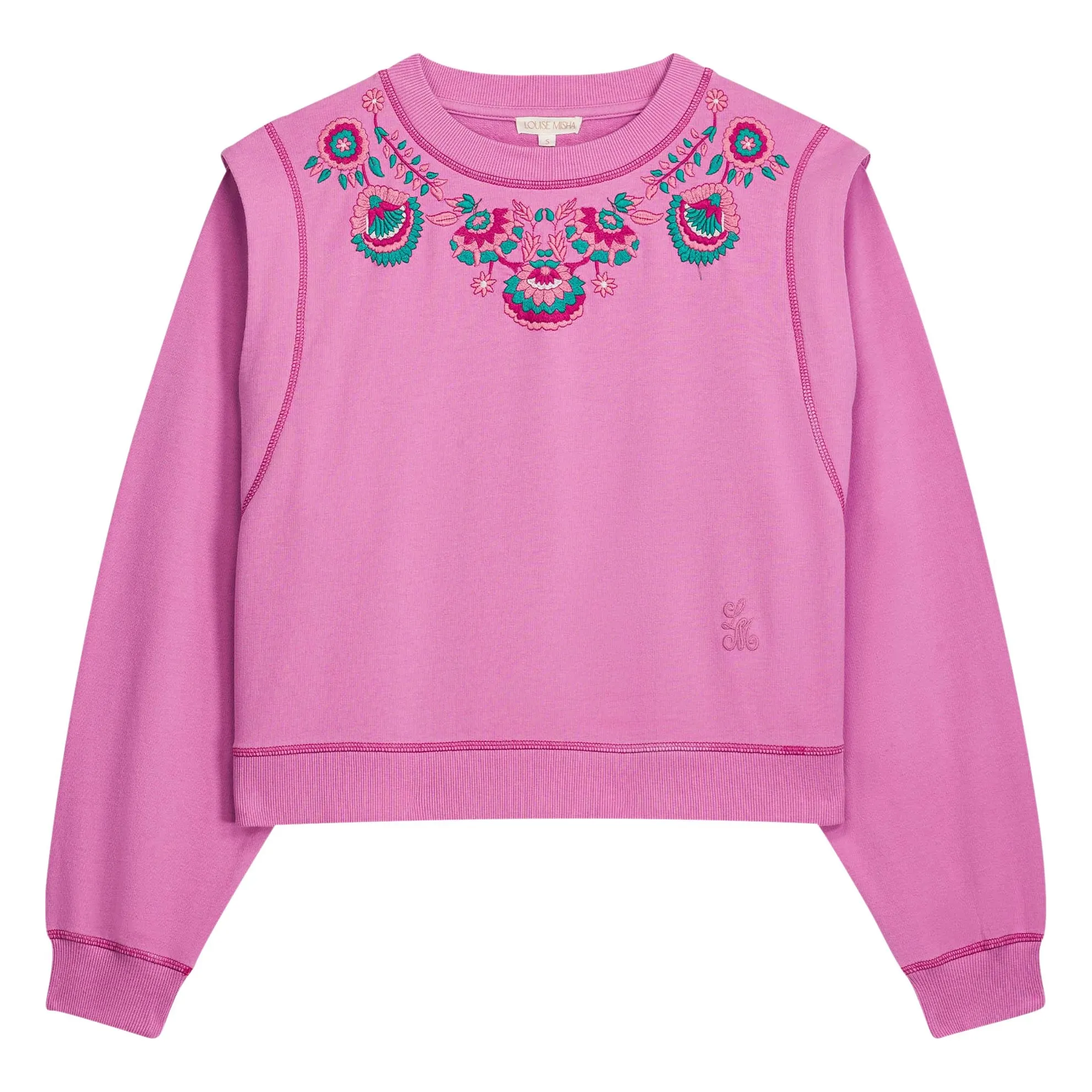 Sweat Ostrea Coton | Rose fuschia- Image produit n°0