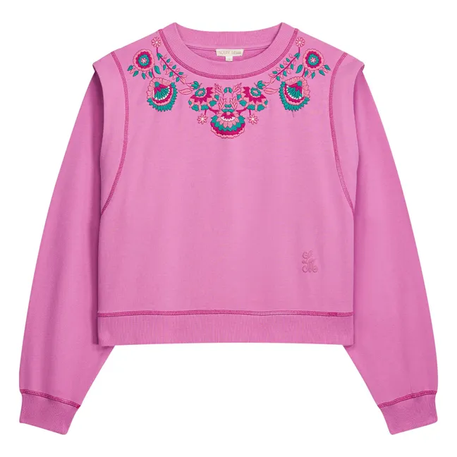 Sudadera de algodón Ostrea | Rosa Fushia