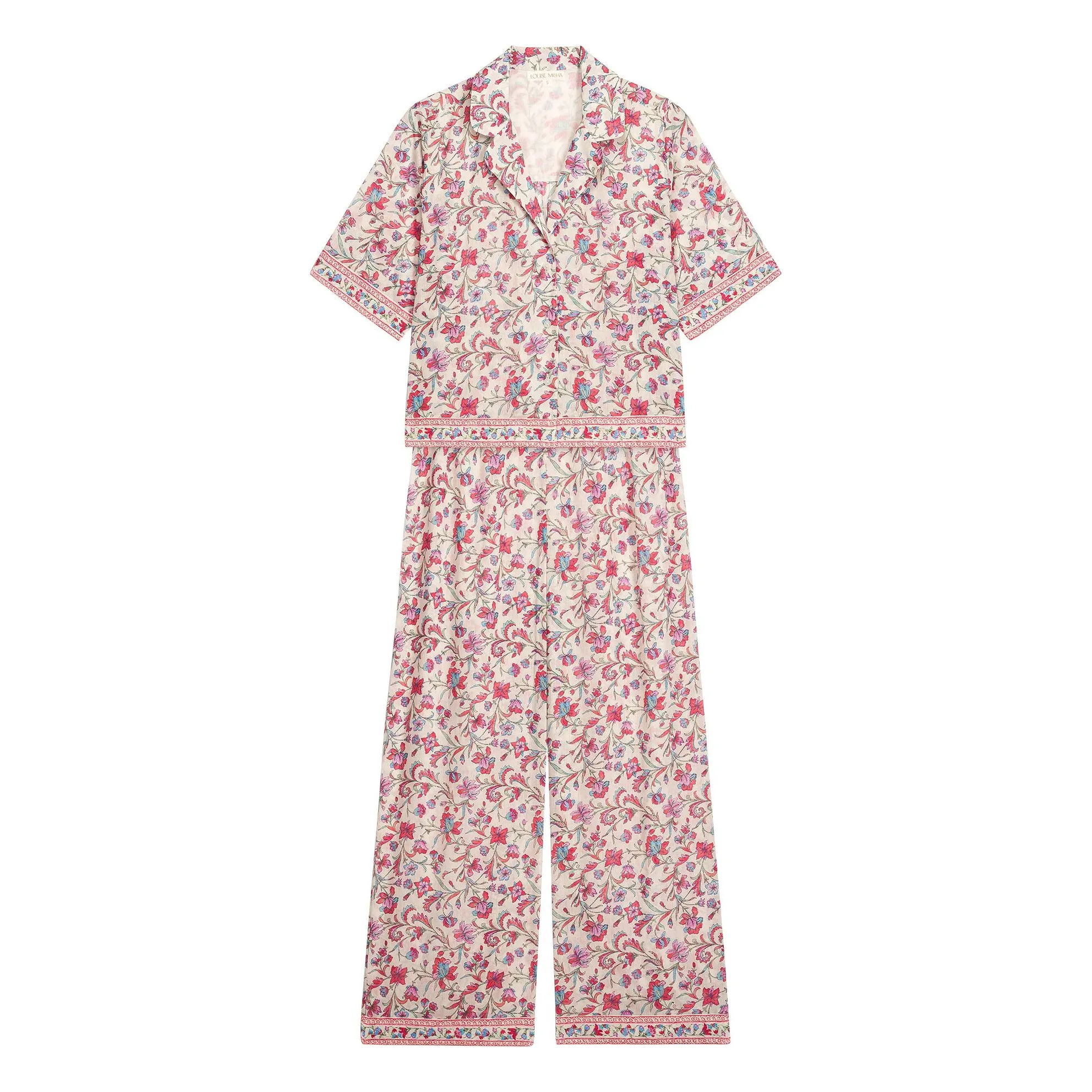 Louise Misha Pink Louka Organic Cotton Pyjamas