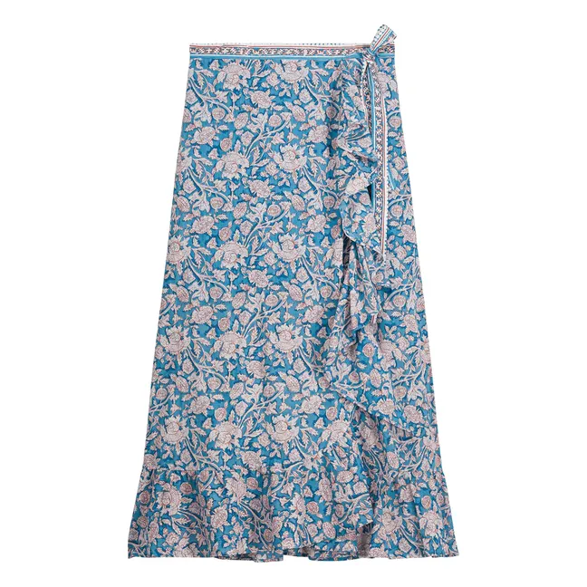 Falda Imelda Algodón orgánico | Azul