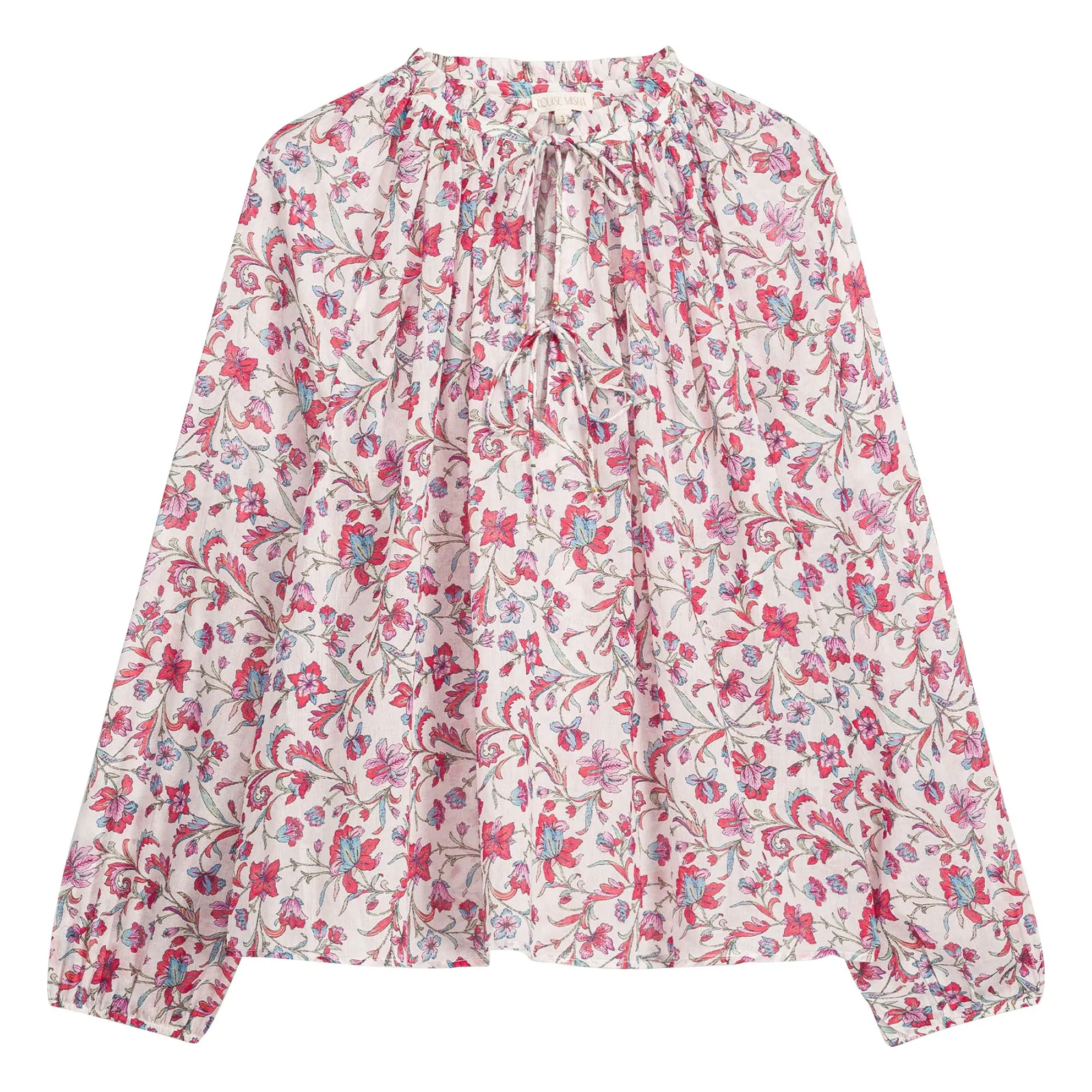 Louise Misha Pink Nicoliana Organic Cotton Blouse