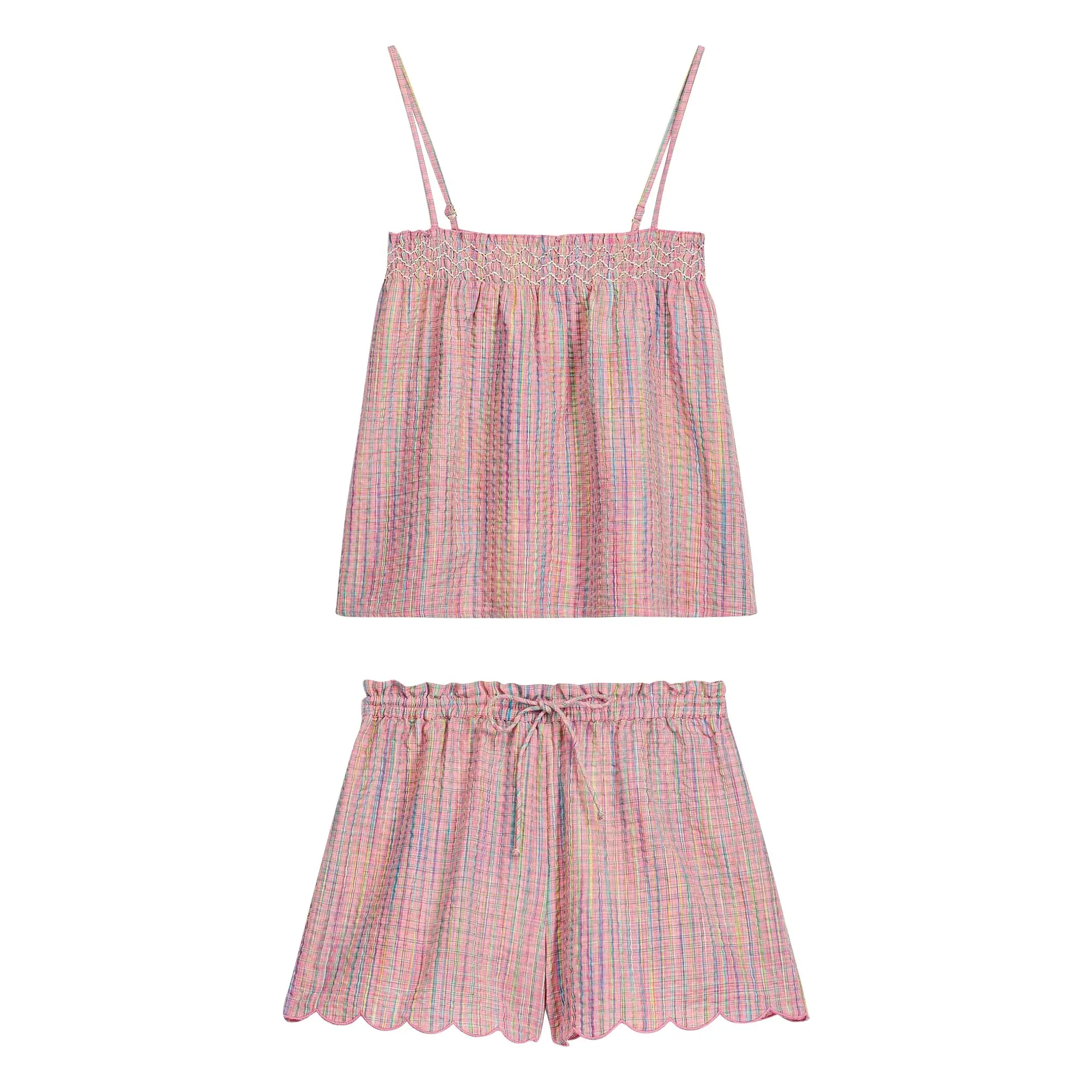 Louise Misha Pink Minala Organic Cotton Pyjamas