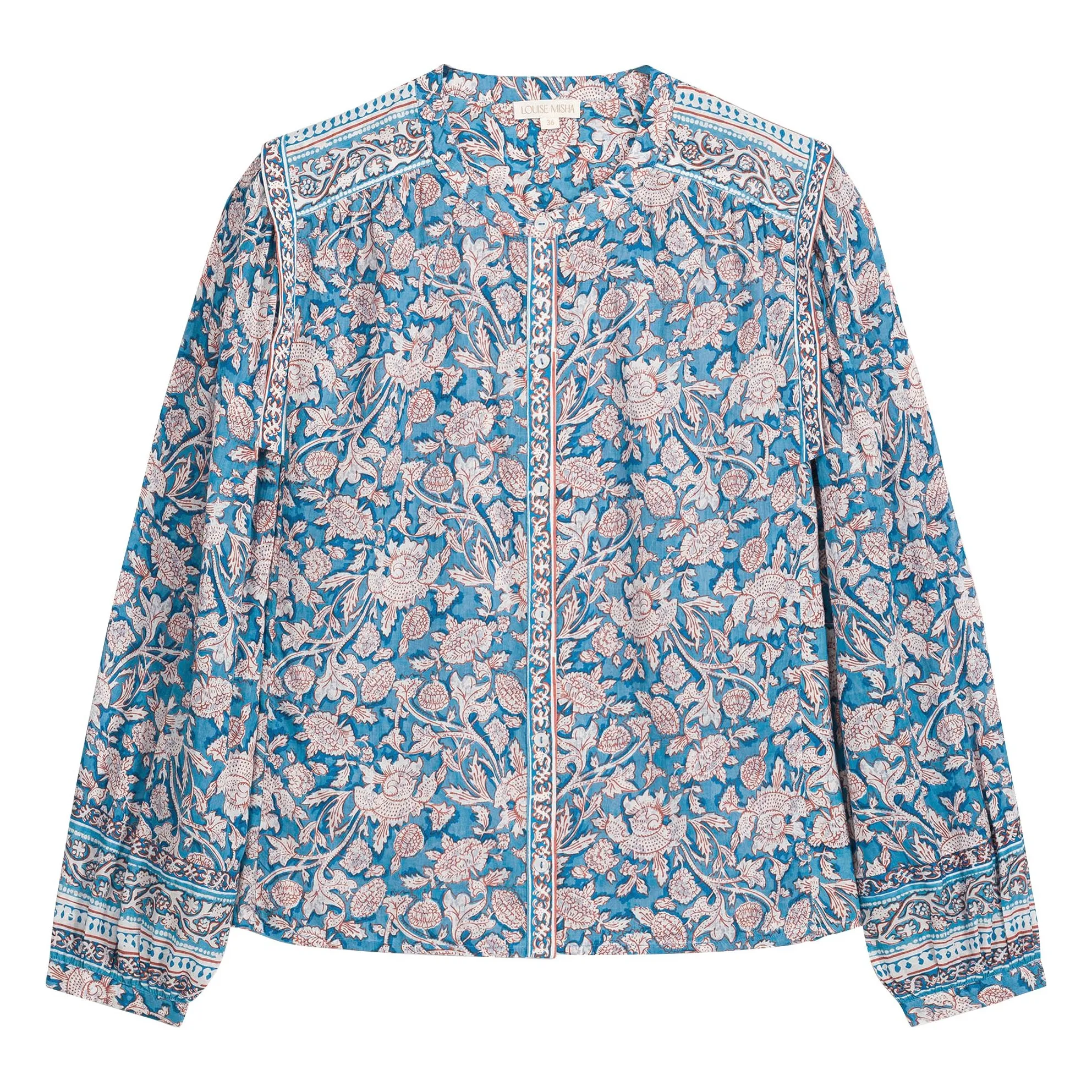 Louise Misha Blue Jane Organic Cotton Blouse