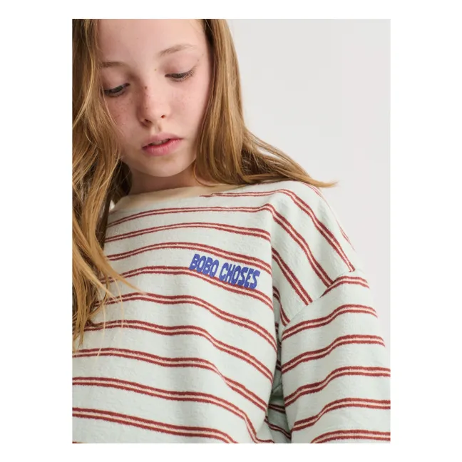 Camiseta de rayas Bobo Choses | Azul Pálido