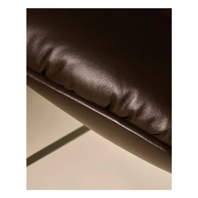 Sillón Beetle Soft de piel, Gamfratesi | Café