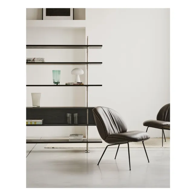 Chaise lounge en cuir Beetle Soft, Gamfratesi | Café