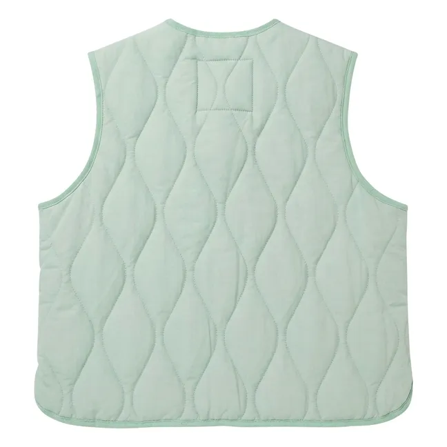 Glee Quilted Sleeveless Jacket | Sage