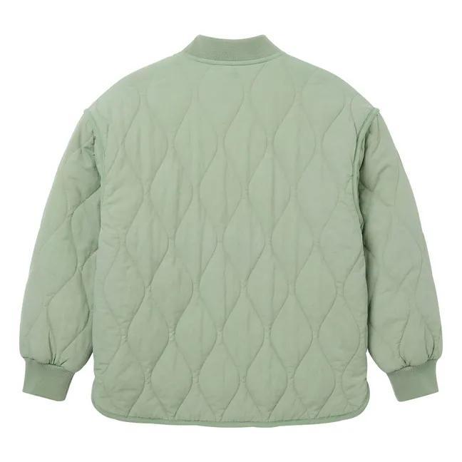 Bomber Matelassé Fuzzy | Sauge