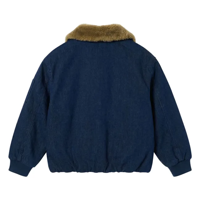 Blouson Aviateur Denim Aria | Denim brut